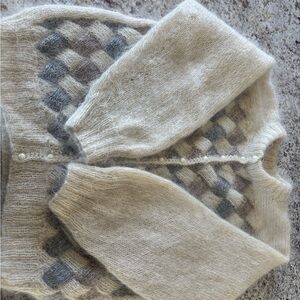 Handknits of New Zealand Mohair Cardigan Sweater –  Size L NWOT